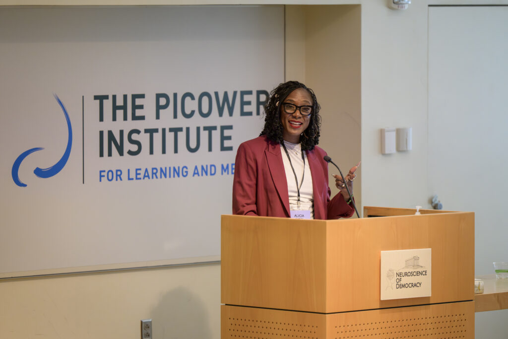 Alicia Garza delivers her talk "The Politics of Hope."